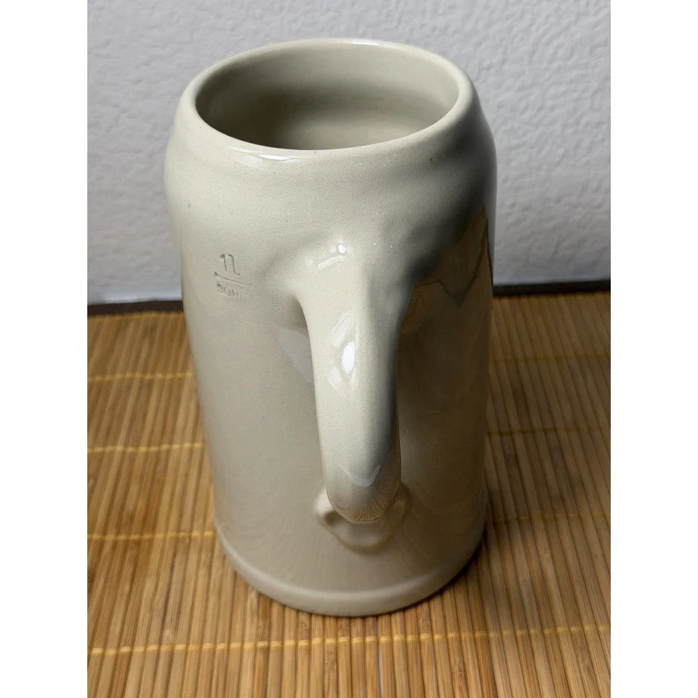 Klosterbrauerei Kreuzberg Brewery Heavy‎ Stoneware Beer Stein Germany 1 Liter